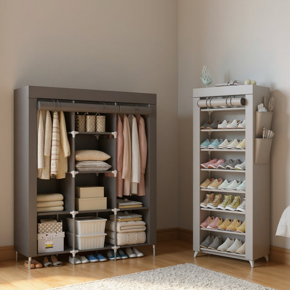 10-Tier Wardrobe and Shoe Organizer